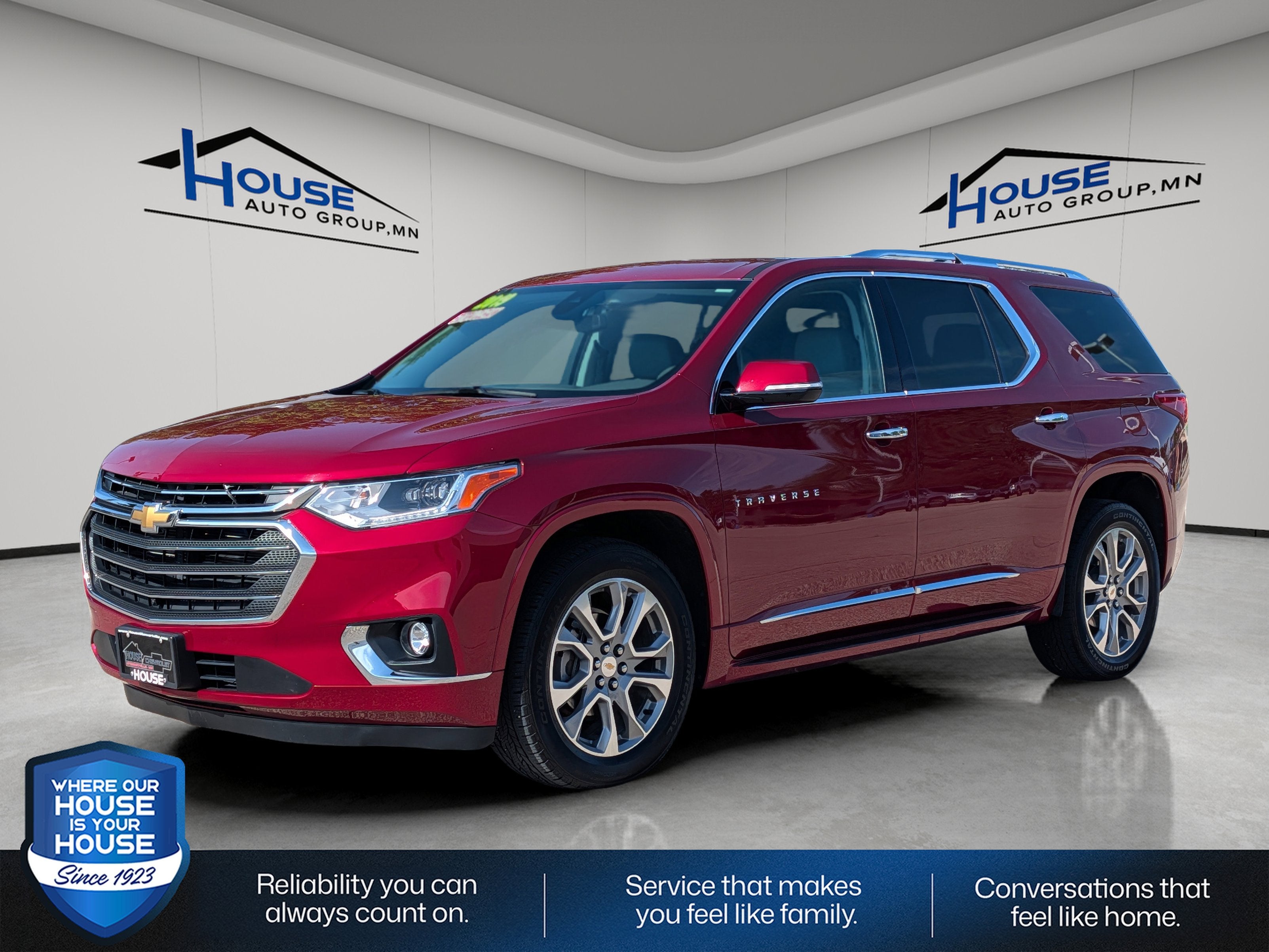 Used 2019 Chevrolet Traverse Premier with VIN 1GNERKKW6KJ157786 for sale in Stewartville, Minnesota