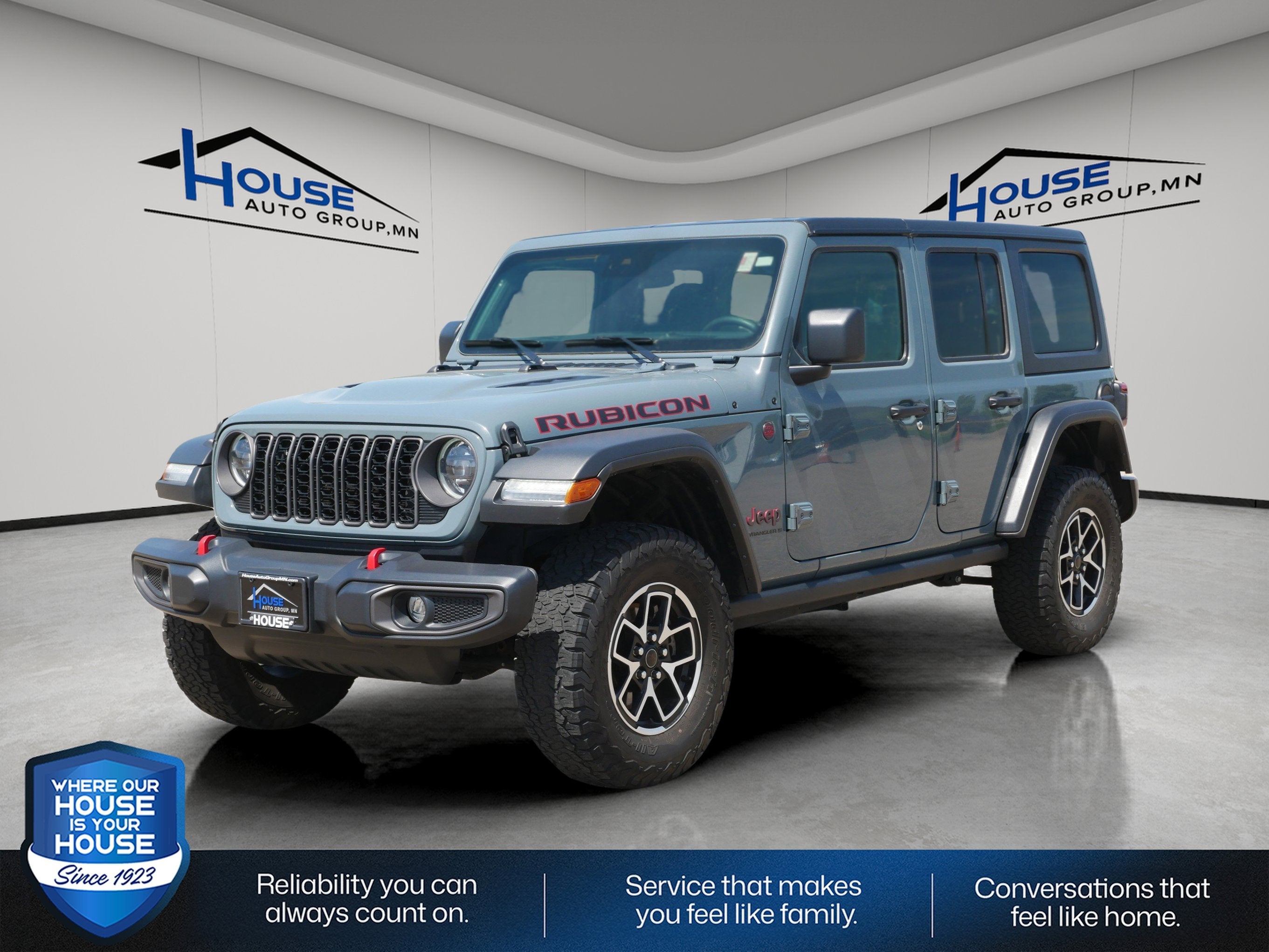 Used 2024 Jeep Wrangler 4-Door Rubicon with VIN 1C4PJXFG9RW284182 for sale in Stewartville, Minnesota