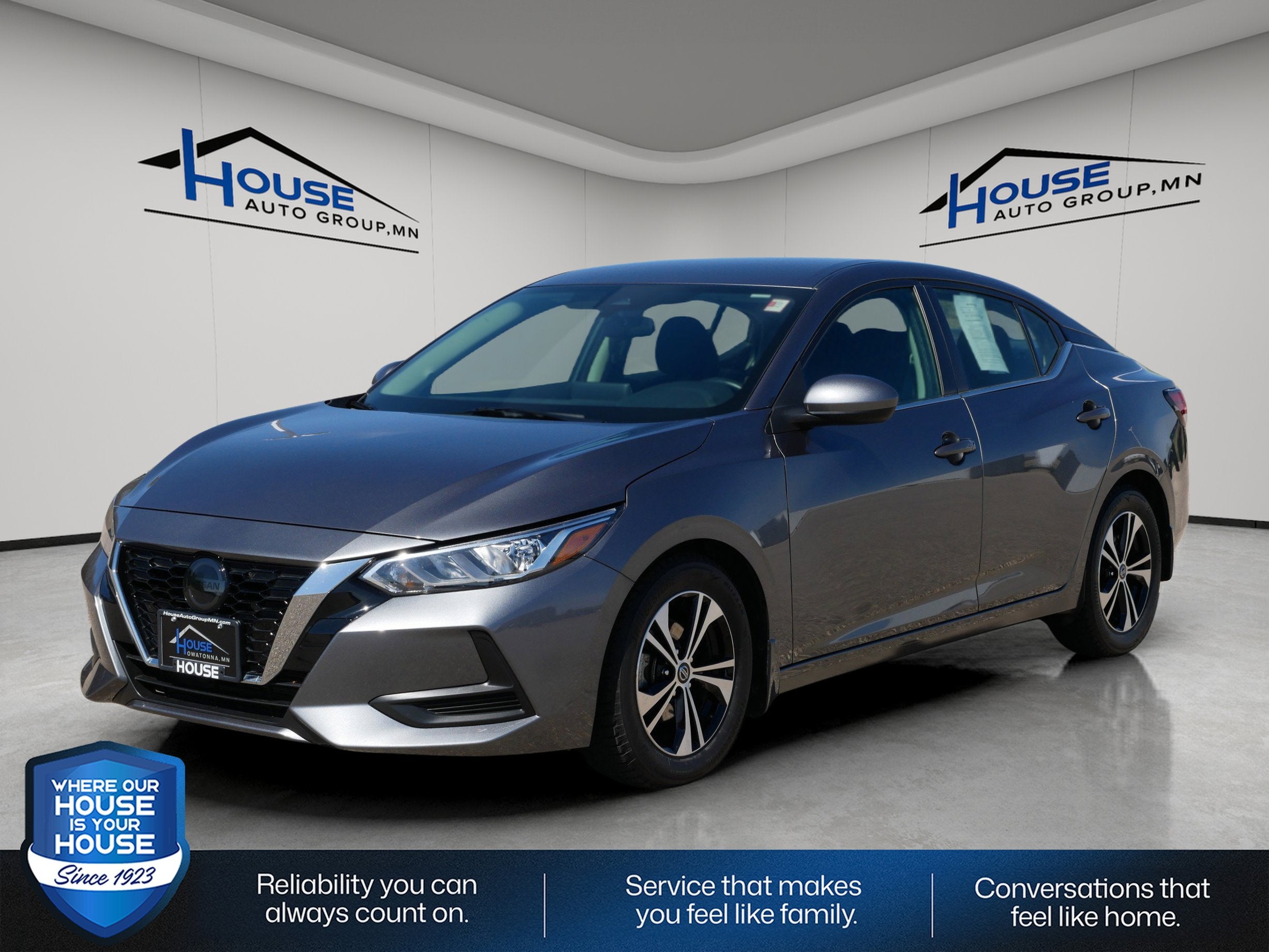 Used 2022 Nissan Sentra SV with VIN 3N1AB8CV7NY237007 for sale in Stewartville, Minnesota