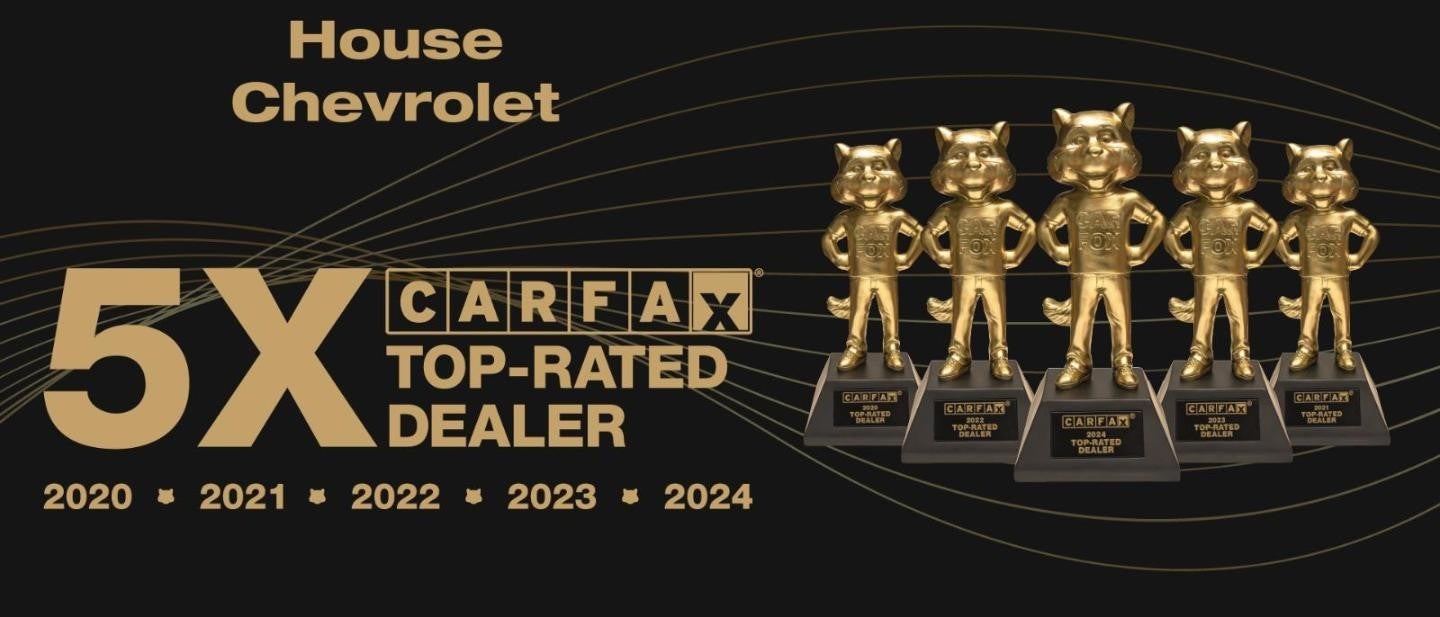 5x Carfax Top-rated dealer at House Chevrolet Stewartville in Stewartville MN